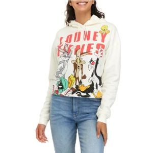 Looney Tunes Long Sleeve Cropped Hoodie